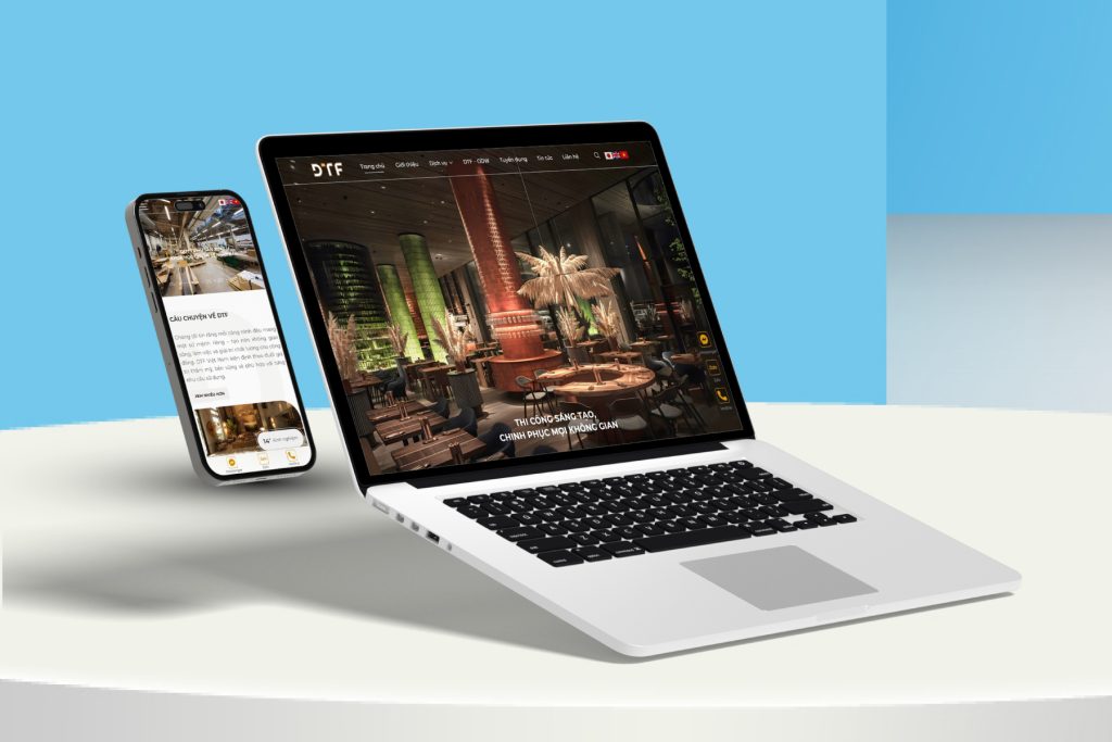 Giao diện Website DTF